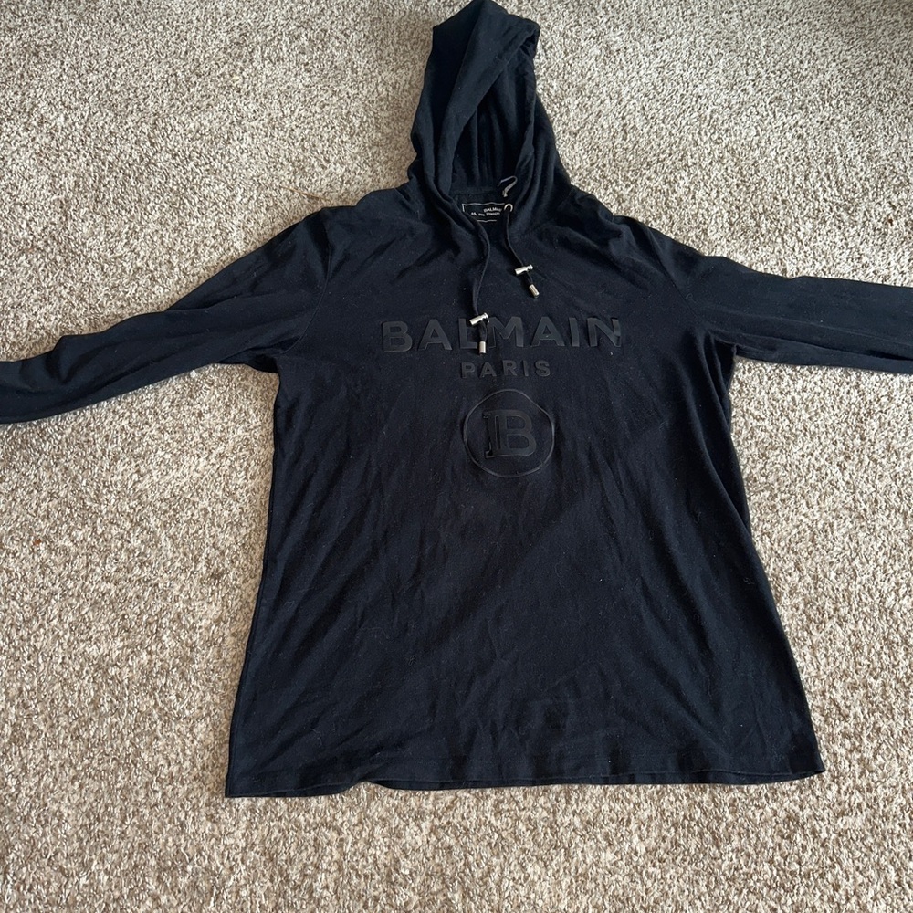 Black Velvet Balmain Hoodie